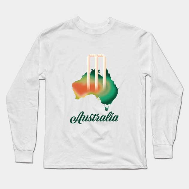 Australia Cricket Long Sleeve T-Shirt by nickemporium1